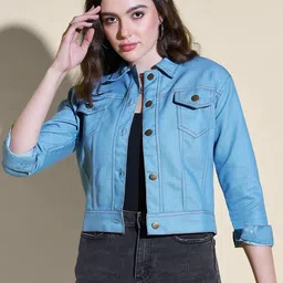 CORSICA Women Lightweight Denim Jacket-image-80
