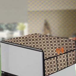 The Furnishing Tree Brown Plastic Refrigerator Cover-image-100