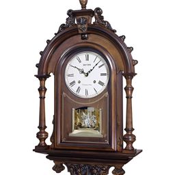 Rhythm Brown & White Traditional Wall Clock-image-15