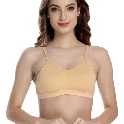 Samvar Brown Cotton Non-Wired Non Padded Minimizer Bra-picture-21