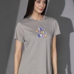 TITTLI Women Graphic Printed Round Neck Cotton T-shirt-picture-0