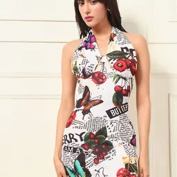 BAESD Women Floral Printed Sheath Dress-image-78