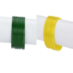 1ST TIME Set Of 24 Green Alloy Bangles-picture-8