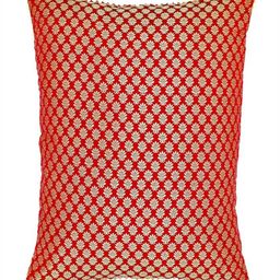 MERA HAAT Red Ethnic Motifs Square Cushion Covers-image-89