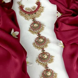 FIMBUL Women Choti South Indian Traditional Wedding Hair Accessories-41