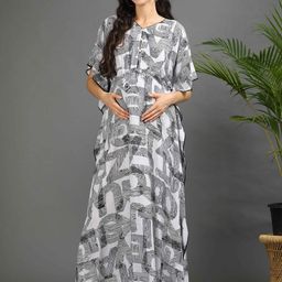 GOLDSTROMS Floral Print Maternity Maxi Dress-image-87