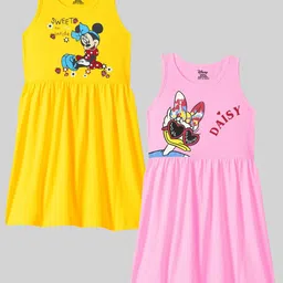 Disney By Miss and Chief Print A-Line Dress-42