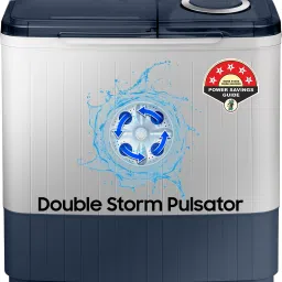 7.5 kg 5 star, Air Turbo Drying Semi Automatic Top Load Blue, Grey-16