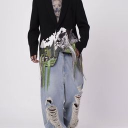 HUEMN Handcrafted Mountains Blazer-44