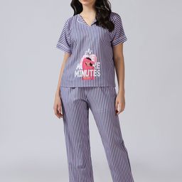 House of Comfort Women Printed Night suit-image-91