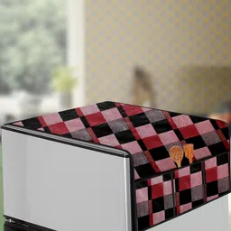 The Furnishing Tree Red Plastic Refrigerator Cover-image-30