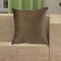 Yellow Weaves Coffee Brown Velvet Square Cushion Covers-40