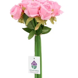 LITVERSE Pink 10 Pieces Rose Artificial Flower-43
