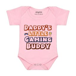 Arvesa Daddy Little Gaming Buddy Printed Bodusuit-image-75