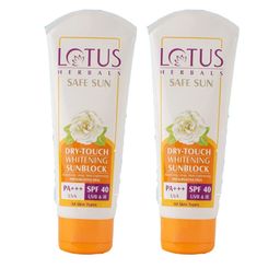 Lotus Herbals Safe Sun Set Of 2 Dry Touch Whitening Sunscreen SPF 40 PA++++ - 100g Each-15