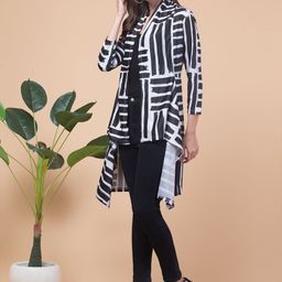 Funday Fashion Abstract Printed Open Front Shrug image 4