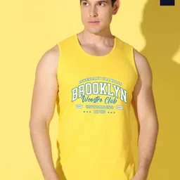 WOOSTRO 2-Pcs Printed Odour-Free Cotton Innerwear Vests VWS26(BKLN YELLOW)(HARD NAVY)-image-20