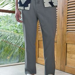 Bewakoof Men Mid Rise Relexed Fit Trousers-picture-8