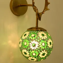 SOMIL Green Glass Cylinder Shaped Wall Lamp-image-40