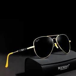 RESIST EYEWEAR Unisex Aviator Sunglasses with UV Protected Lens-image-86