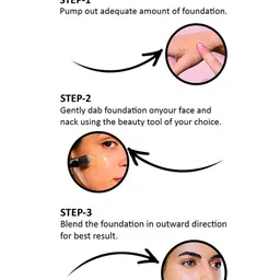 GlamFam High Coverage Waterproof Foundation- 30 ml- Warm Nude 04 image 3