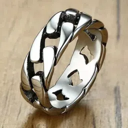 SALTY Pack of 2 Men Fier Silver Ring-image-12