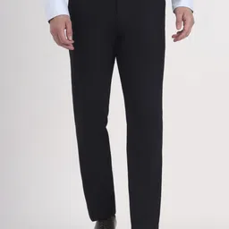 JB STUDIO Men Slim Fit Mid-Rise Formal Trousers-image-79