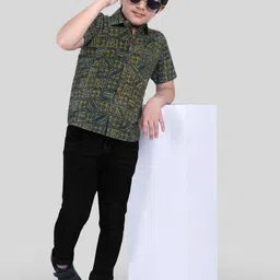 MOSHI Boys Classic Opaque Printed Casual Shirt-image-76