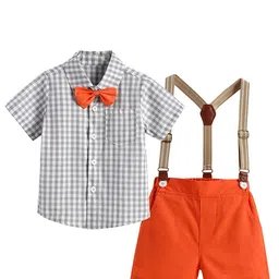 JC SPARKLE Boys Checked Shirt with Shorts-picture-29