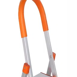 Vakkal Home Orange-Colored Rust Resistant Anti Skid Foldable Step Ladder image 3