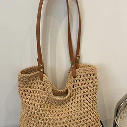 LULU & SKY Oversized Shopper Hobo Bag with Tasselled-53