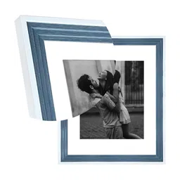 Art Street Blue & White Wood Wall Photo Frames (Pack of 4) image 5