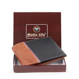 MATIN LIFE Men Leather Colourblocked Two Fold Wallet-picture-43