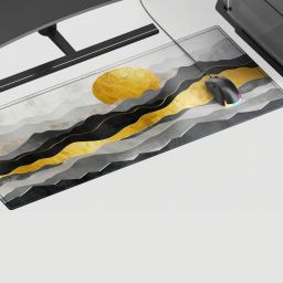 ZeraCustoms Golden Horizon-MAT-L Desk Mat | Anti-Skid |60 x 28 cm | Gaming Mat Non Slip Base Mousepad-image-94
