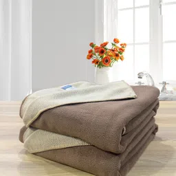 LABHAM Brown & Beige 2 Other 450 GSM Bath Towel-image-36