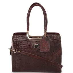 GENWAYNE Textured Leather Structured Sling Bag-17