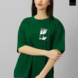 Kushi Flyer Women 2 Drop-Shoulder Sleeves Applique T-shirt-image-79