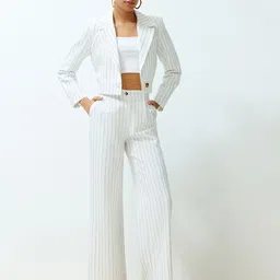 Trendyol Women Striped Culottes Trousers-image-10