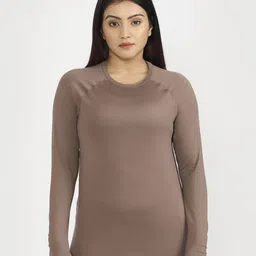 Hunnit Women ZenTraining or Gym Fitted Top With Built-In Bra-8