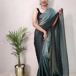 KALINI Striped Pure Chiffon Ready to Wear Jamdani Saree-image-19