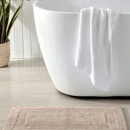 Dolce Casa Beige Pure Cotton 210 GSM Bath Rugs-picture-16