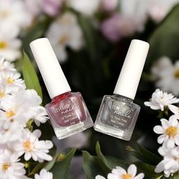 Indie Nails Set Of 2 12 Toxin Free Nail Color - 5 ml Each - Silver Sonic-Misty Rose-15