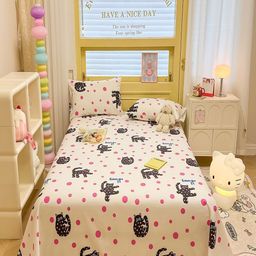 JC HOME Beige & Black Ethnic Motifs 200 TC King Bedsheet with 2 Pillow Covers-picture-17