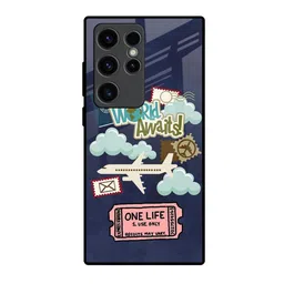 QRIOH Floral Printed Samsung Galaxy S23 Ultra 5G Back Case Mobile Accessories-image-62