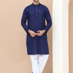 TAG 7 Men Embellished Sequinned Kurta-39