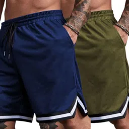 culish Men High-Rise Training or Gym Sports Shorts-58