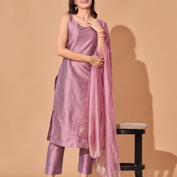 KALINI Women Ethnic Motifs Regular Kurta with Trousers & With Dupatta-53
