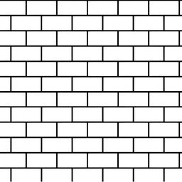 INDIAN ROYALS Black & White Brick Printed Self-Adhesive & Durable Wall Sticker-image-92