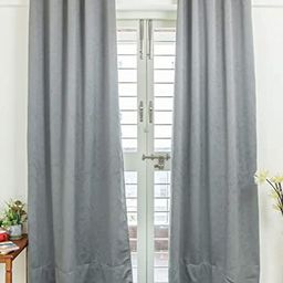 Parda Online Grey Black Out Window Curtain-image-87