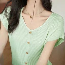 StyleCast Women V-Neck T-shirt-image-94